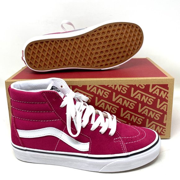 VANS Sk8-Hi Cerise Canvas Suede Pink Women - Picture 2 of 8